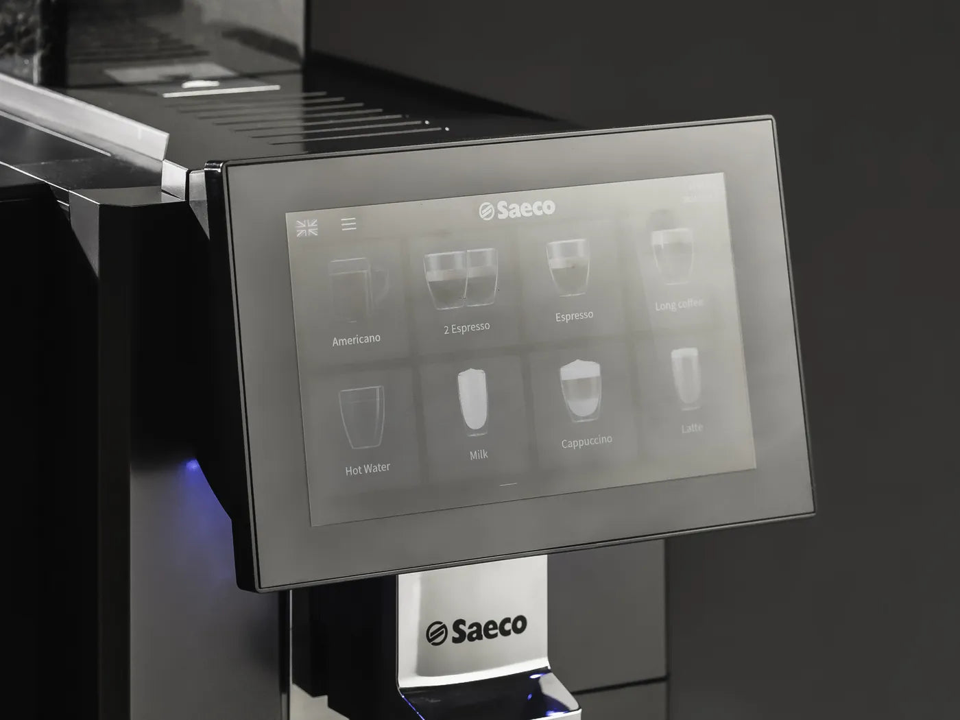 Layar sentuh mesin espresso otomatis untuk coffee bar