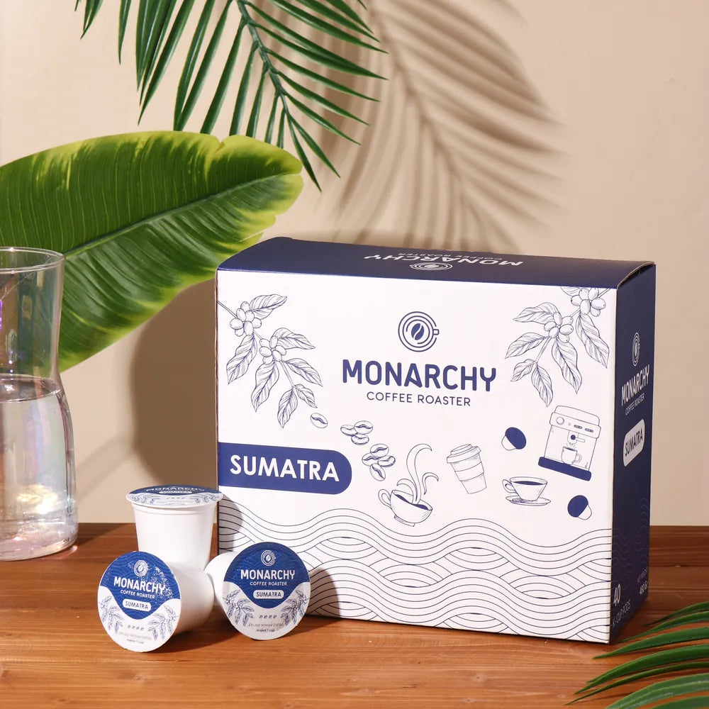 Boks kopi kapsul Sumatra Monarchy